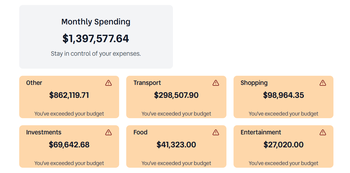 Expense Goose Expense Tracking Screenshot